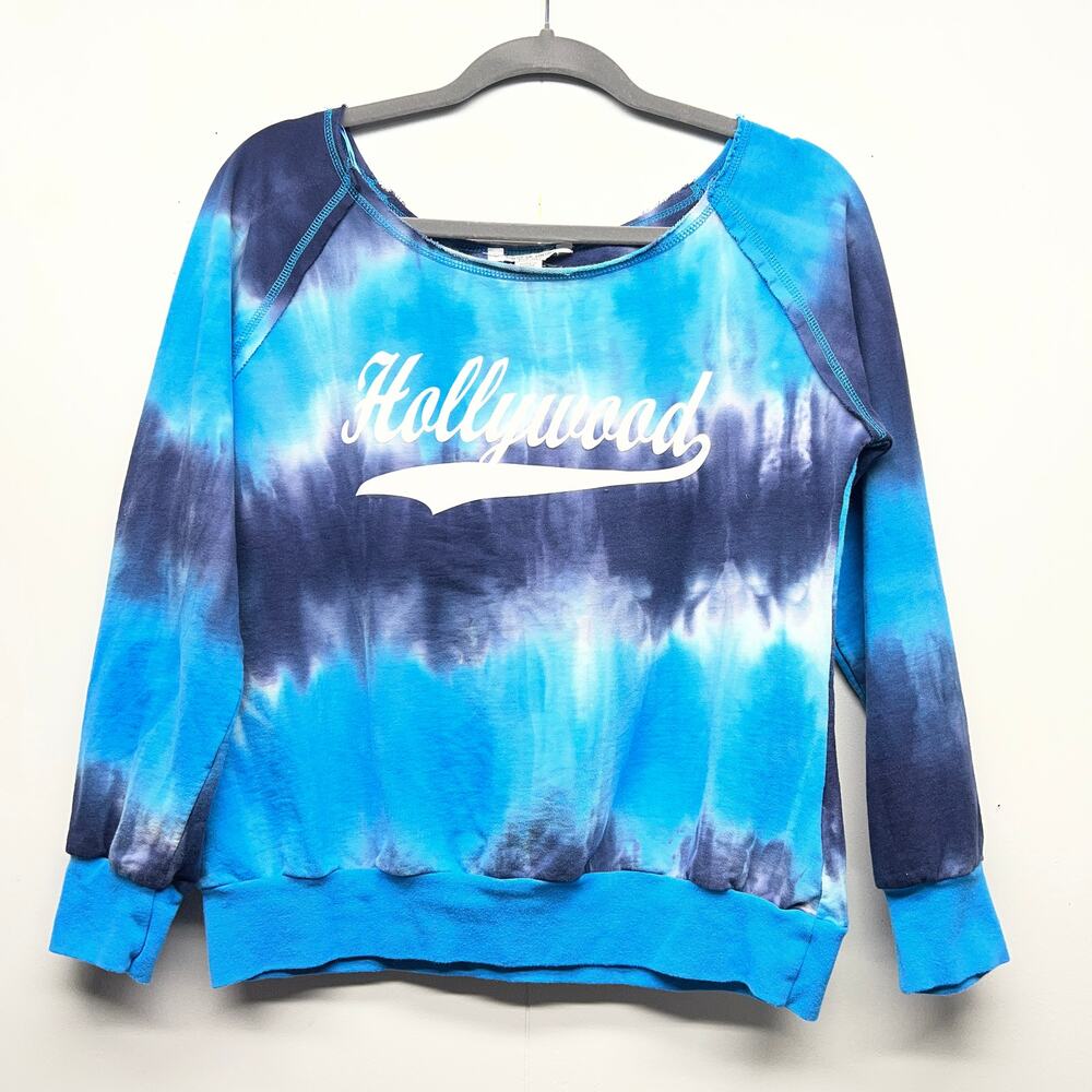 American Vintage Tie Dye Activewear Sweatshirt Womens Large 100% Cotton